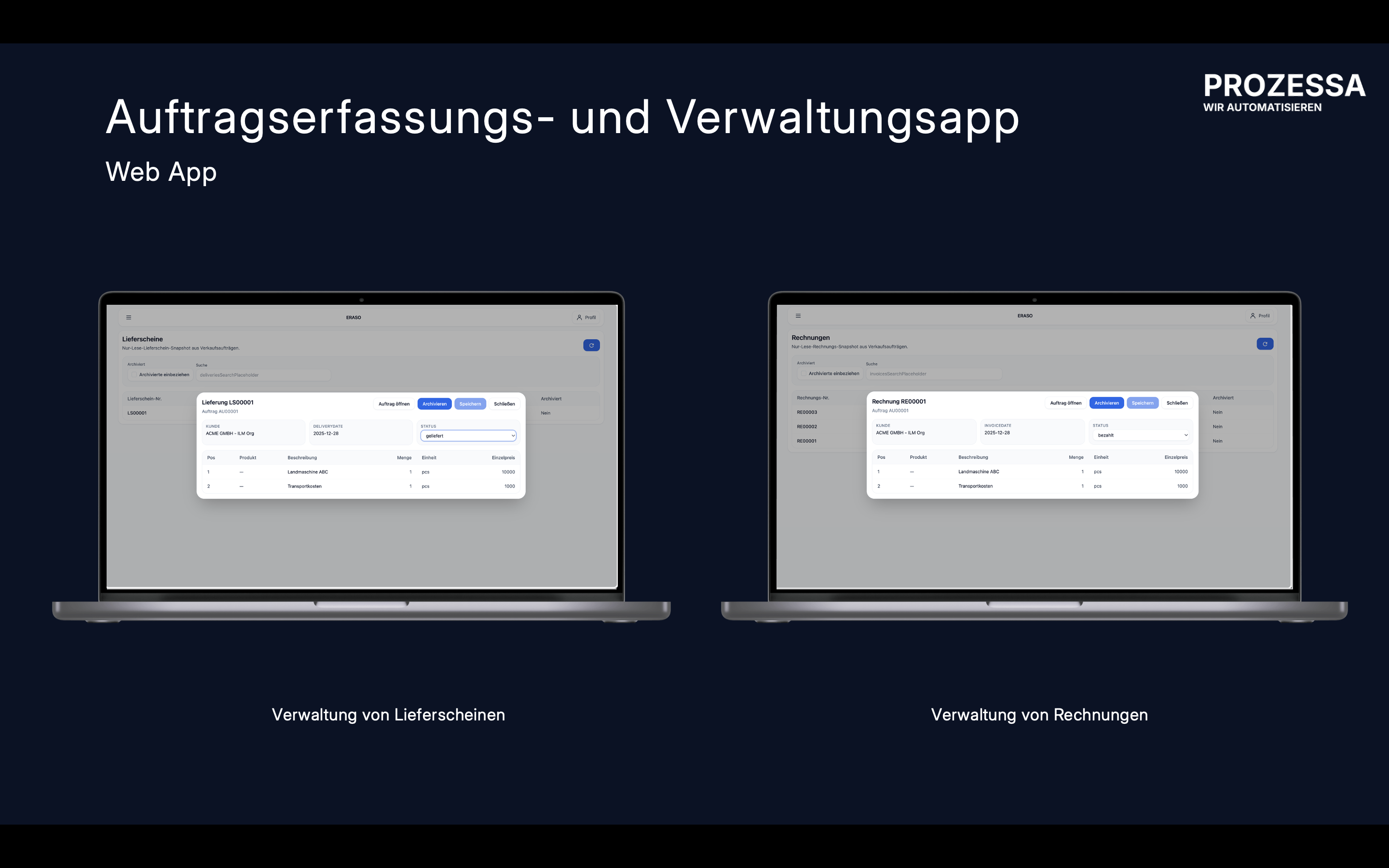 ERASO – Ihre effiziente Auftragsverwaltung