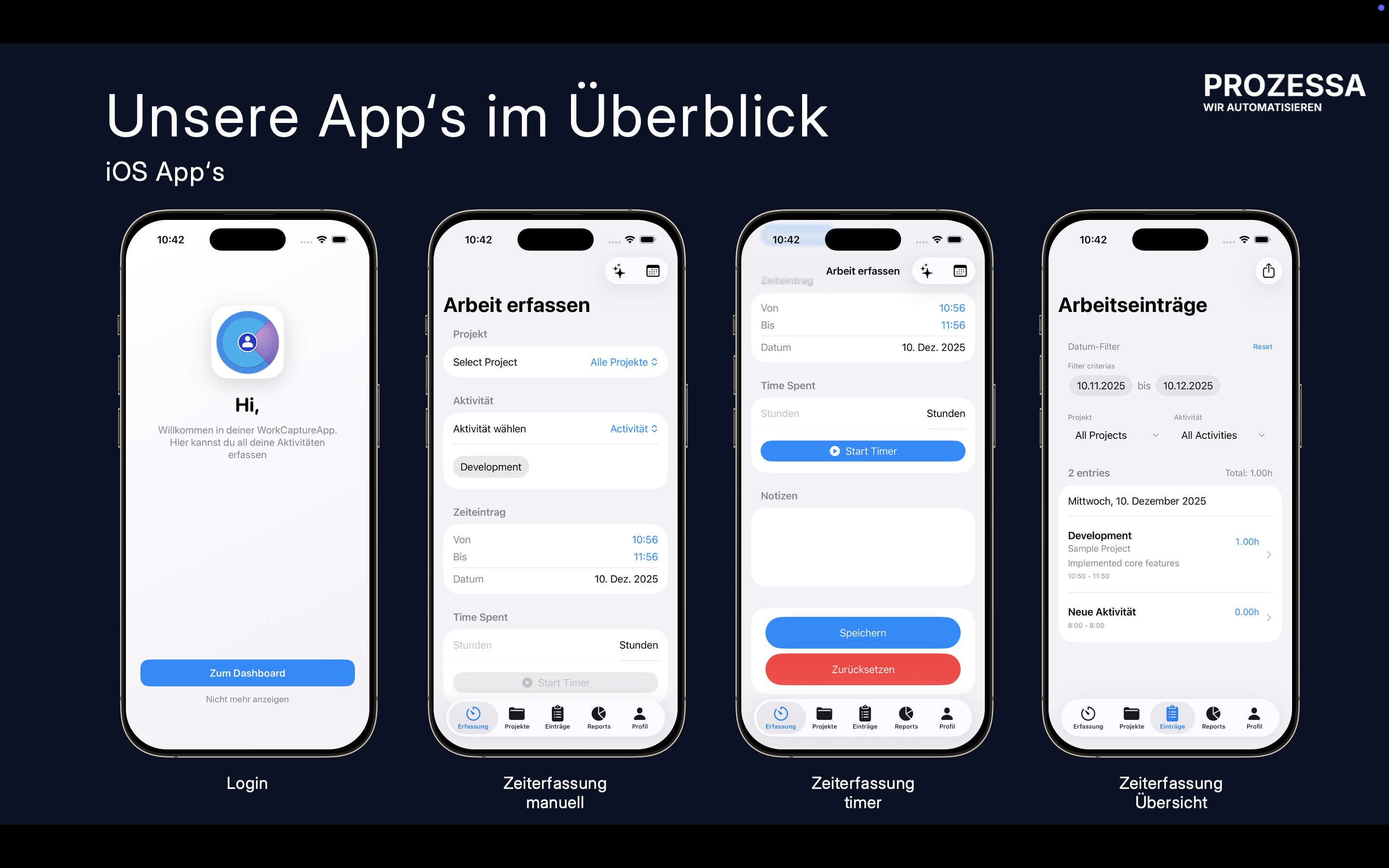 WorkCaptureiOS – Native Mobile App